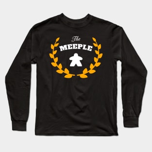 Meeples - The Meeple Vintage - Board Games, Board Game, Tabletop Nerd and Geek Long Sleeve T-Shirt